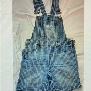 DKNY Denim Striped Kids Overalls